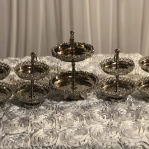 Cup Cakes Stands - Silver