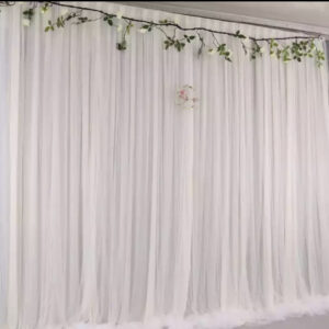 20ft White Backdrop