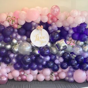 Balloon Garland with Backdrop
