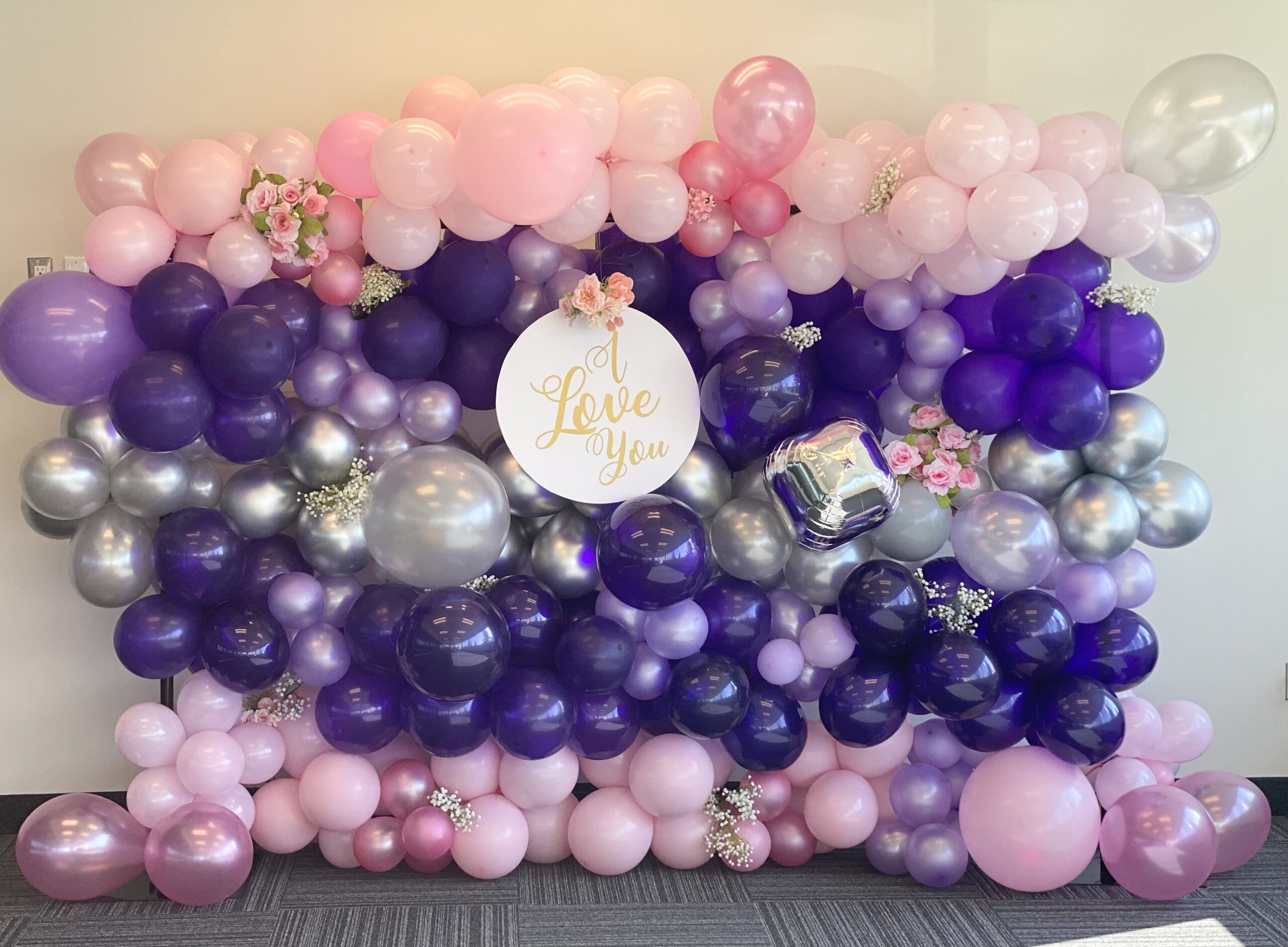 Balloon Garland with Backdrop