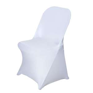 Spandex Folding Chair Cover- White