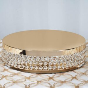 Gold Cake Stand with Crystals